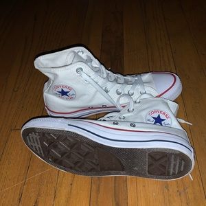 Unisex high top white converse